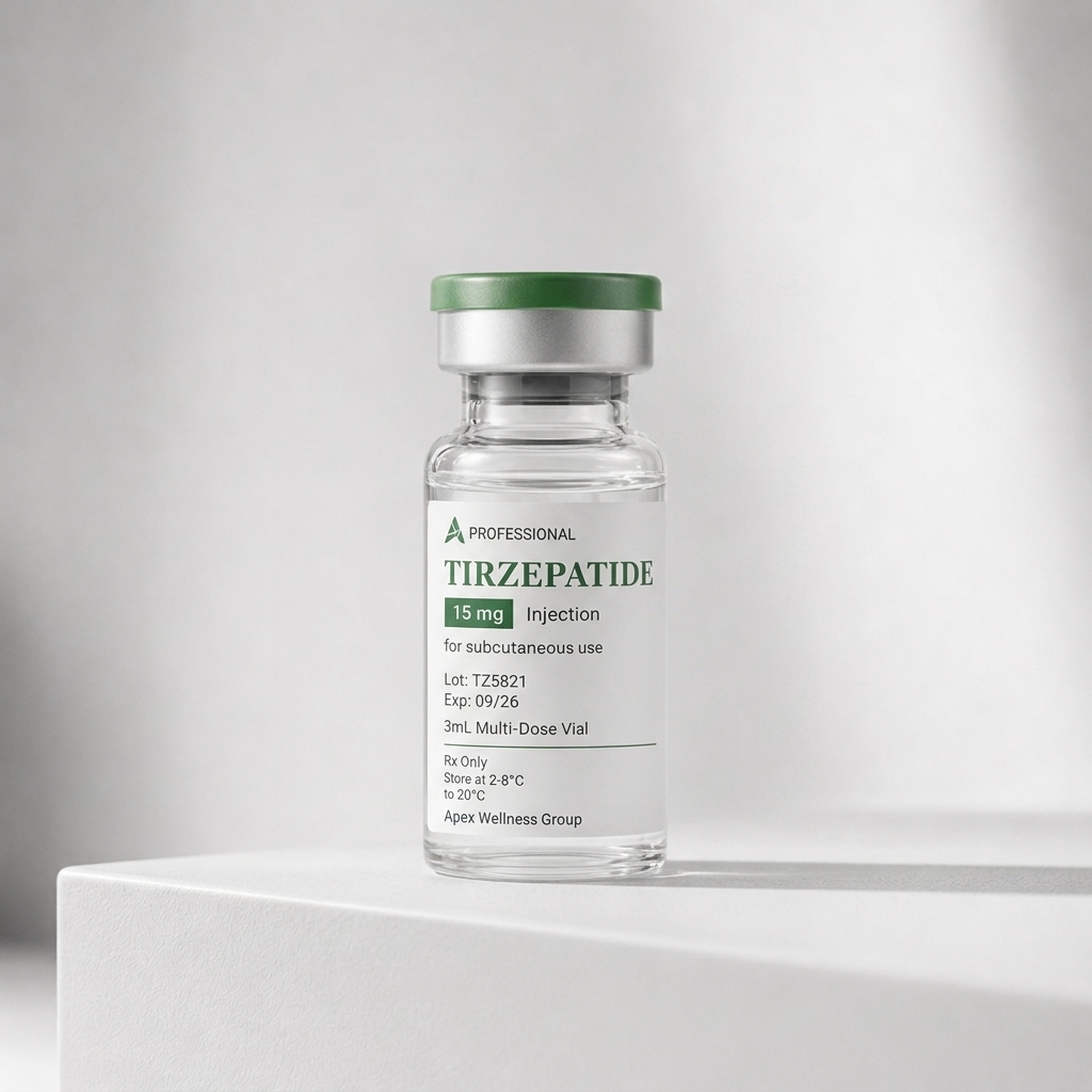 Compounded Tirzepatide medication vial